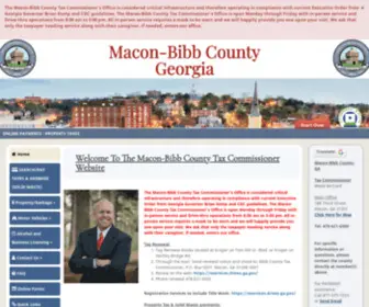 Maconbibbtax.us(Macon-Bibb Tax Commissioner) Screenshot