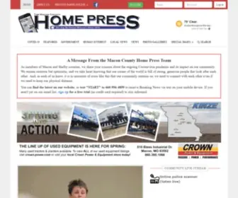 Maconhomepress.com(Serving northeast missouri since 1876) Screenshot