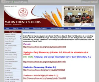 Maconk12.org(Macon County Schools) Screenshot