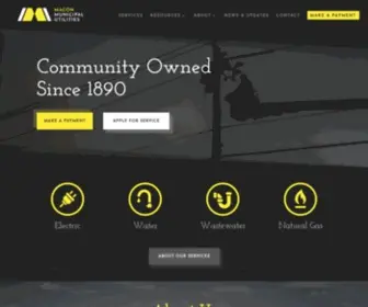 Maconutilities.com(Macon Municipal Utilities) Screenshot