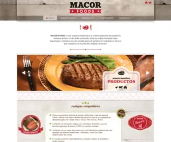 Macor.com.mx(Macor Foods Proveedores de carne para restaurantes en Guadalajara Jalisco) Screenshot