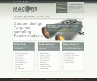 Macorr.com(MaCorr Research) Screenshot