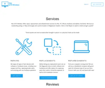 MacPcwireless.com(Sales and Services) Screenshot