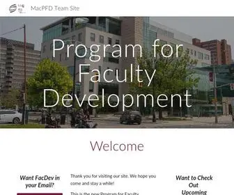 MacPFD.ca(MacPFD Team Site) Screenshot