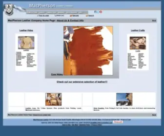 MacPhersonleather.com(MacPherson) Screenshot