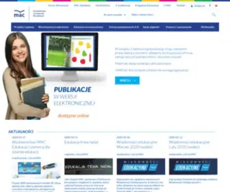 Mac.pl(MAC Edukacja to lider na rynku wydawnictw edukacyjnych. Grupa MAC S.A) Screenshot