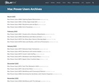 MacPowerusers.com(Mac Power Users Archives) Screenshot