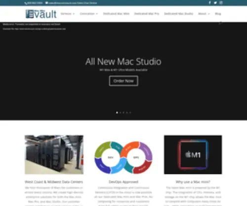 MacProvault.com(Mac mini Hosting & Colocation) Screenshot