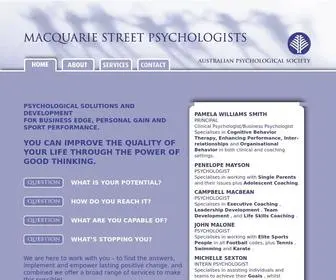 Macquariestreetpsychologists.com.au(Macquarie Street Psychologists) Screenshot