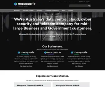 MacquarietelecomGroup.com(Macquarie Telecom Group) Screenshot