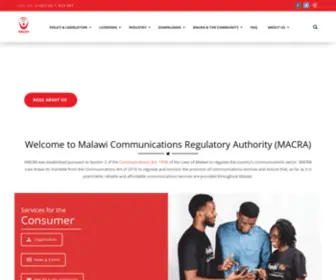 Macra.org.mw(Home) Screenshot