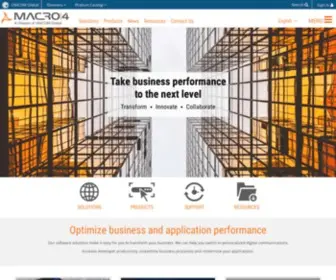 Macro4.com(Enterprise information management solutions) Screenshot