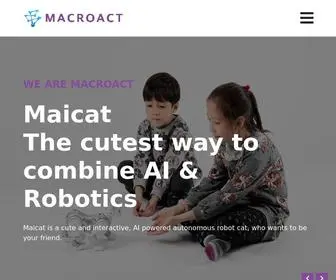 Macroact.com(Make Robots Active & Smart) Screenshot