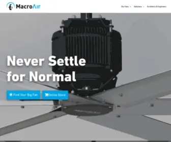 Macroairfans.com(HVLS Fans) Screenshot