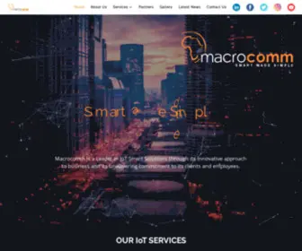 Macrocomm.com(Macrocomm smart made simple) Screenshot