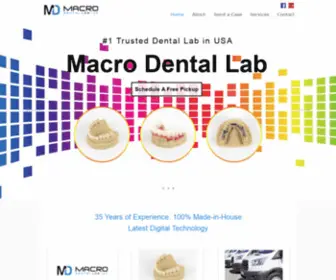 Macrodentallab.com(Macro Dental Lab) Screenshot