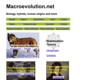 Macroevolution.net(Biology) Screenshot