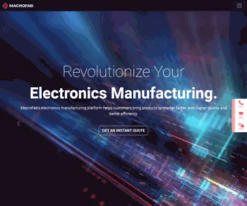 Macrofab.net(North America PCBA Manufacturing) Screenshot