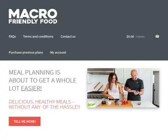 Macrofriendlyfood.com(Healthy, delicious recipes and meal plans for the whole family) Screenshot