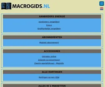 Macrogids.nl(Een overzicht met mooie links) Screenshot