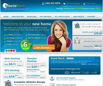 Macrohost.com(MacroHost Web Hosting) Screenshot