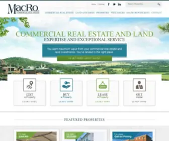 Macroltd.com(MacRo Commercial Real Estate) Screenshot