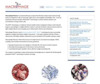 Macrophagepharma.com(Macrophage Pharma) Screenshot