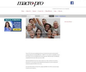Macropro.com(Macro-Pro, Inc) Screenshot
