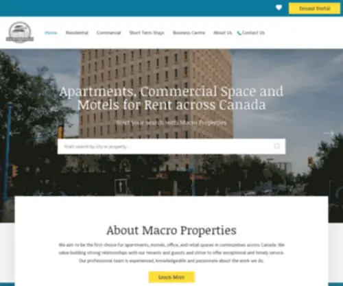 Macroproperties.com(Commercial & Residential Properties & Short Term Stays) Screenshot