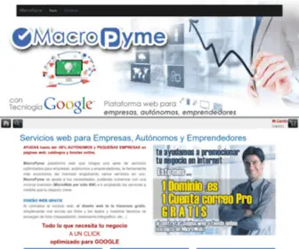 Macropyme.com(Macropyme) Screenshot