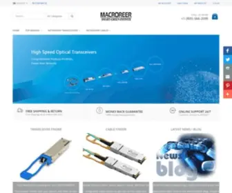 Macroreer.com(Active Optical Cable) Screenshot