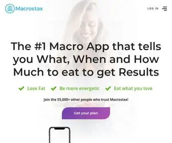 Macrostax.com(Nutrition) Screenshot