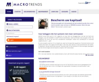 Macrotrends.be(MACRO Trends) Screenshot
