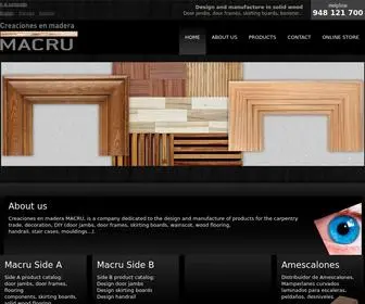 Macru.com(Diseño y fabricación en madera maciza) Screenshot