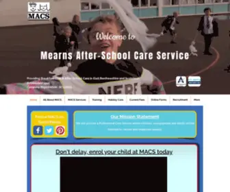Macs.uk.com(Out Of School Care) Screenshot