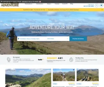 Macsadventure.com(Walking Holidays in the UK & Europe) Screenshot