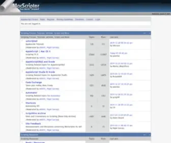 Macscripter.net(Macscripter) Screenshot