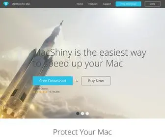 Macshiny.com(All-in-one maintenance tool for your Mac) Screenshot