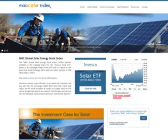 Macsolarindex.com(MAC Global Solar Energy Stock Index") Screenshot