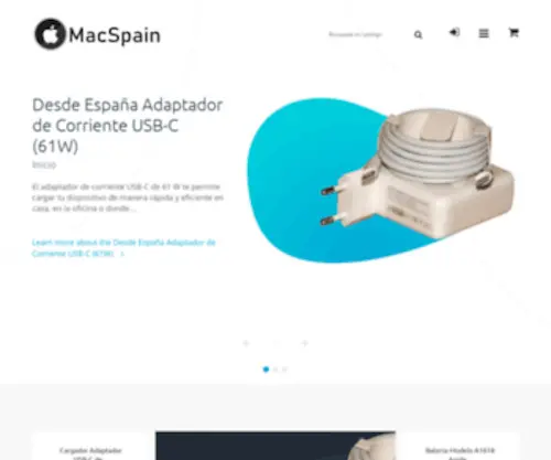 Macspain.es(MacSpain tienda de repuestos y accesorios para Apple Mac) Screenshot