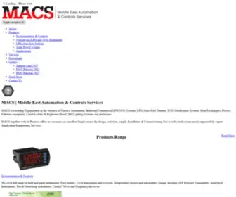 Macspk.com(Middle East Automation & Controls Services) Screenshot