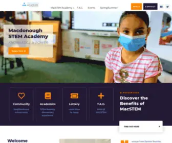 Macstem.org(Excellence in education) Screenshot