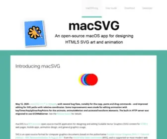 Macsvg.org(An open) Screenshot
