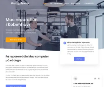 Macteknik.dk(Mac reparation) Screenshot