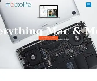 Mactolife.com(Macbook, iMac and Phone repair in London) Screenshot