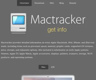 Mactracker.ca(Specifications) Screenshot