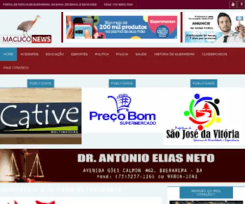 Macuconews.com.br(Macuco News) Screenshot