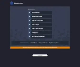 Macular.com(Macular) Screenshot