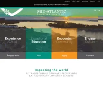 Macuniversity.edu(Mid-Atlantic Christian University) Screenshot