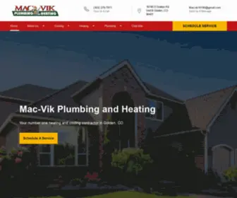 MacVik.com(Mac-Vik Plumbing and Heating) Screenshot